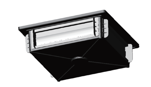 负压式吊顶进风窗